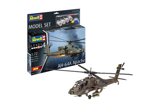 Revell AH-64A Apache dovanų komplektas 1/72 – plastikinis modelis