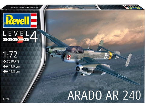 Revell 03798 Arado Ar 240 1/72 plastikinis surenkamas lėktuvo modelis