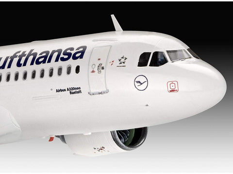 Revell Airbus A320neo Lufthansa dovanų rinkinys 1/144 – surenkamas modelis