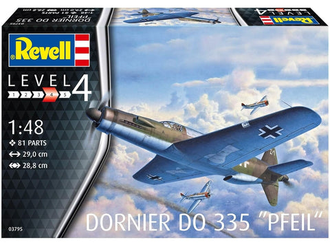 Revell Dornier Do 335 Pfeil 1/48 plastikinis lėktuvo modelis (03795)