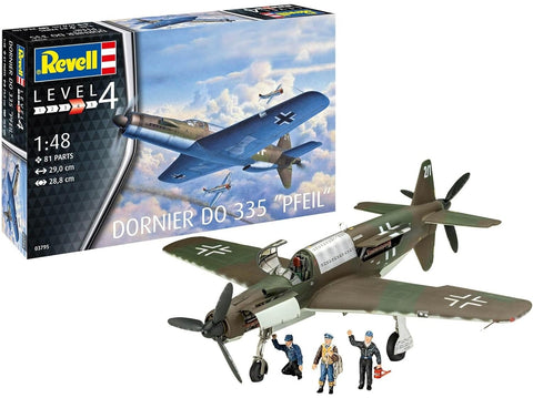 Revell Dornier Do 335 Pfeil 1/48 plastikinis lėktuvo modelis (03795)