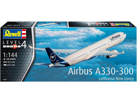 Revell Airbus A330-300 Lufthansa nauja livrėja 1:144 surenkamas modelis