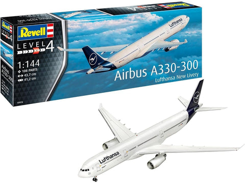 Revell Airbus A330-300 Lufthansa nauja livrėja 1:144 surenkamas modelis