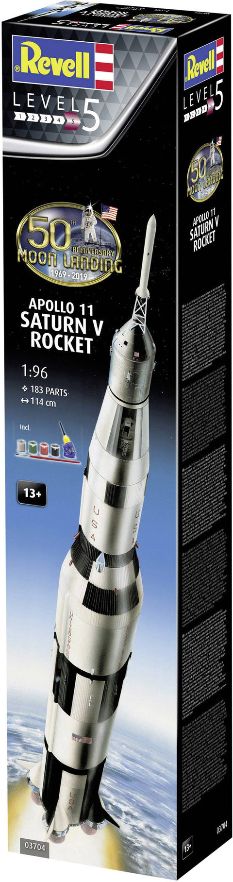 Revell Apollo 11 Saturn V raketos dovanų rinkinys 1:96, 114 cm (03704)