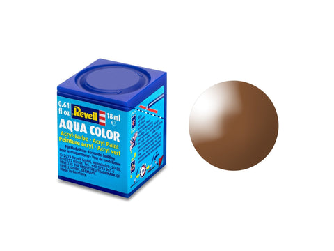 Revell Aqua Color akriliniai dažai – Purvo ruda, blizgi, 18 ml (36180)