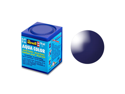 Revell Aqua Color akriliniai dažai – Naktinė mėlyna RAL 5022, blizgi, 18 ml