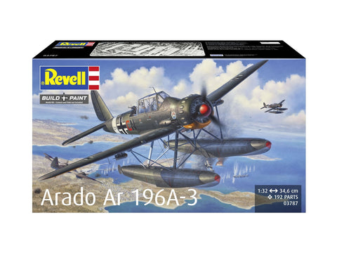 Revell Arado Ar 196A-3 hidroplanas 1/32 – plastikinis surinkimo rinkinys