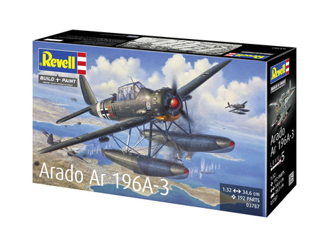 Revell Arado Ar 196A-3 hidroplanas 1/32 – plastikinis surinkimo rinkinys