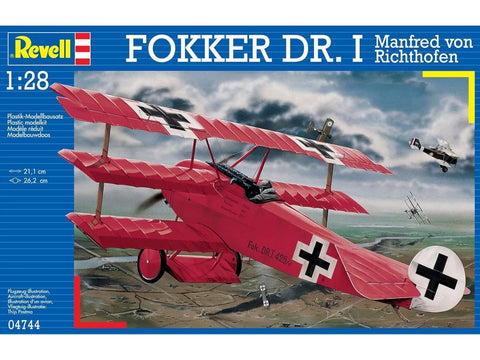 Revell Fokker Dr.1 Raudonasis Baronas 1/28 plastikinis lėktuvo modelis