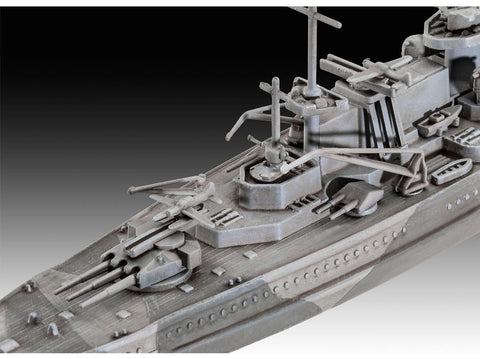 Revell Gneisenau mūšinis laivas 1:1200 – dovanų rinkinys su dažais