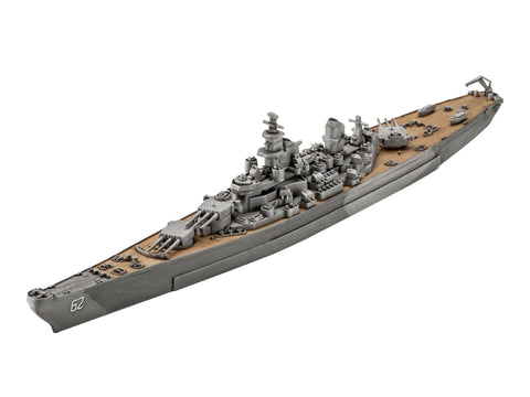 Revell USS New Jersey karo laivo modelis 1:1200 dovanų rinkinys