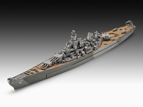 Revell USS New Jersey karo laivo modelis 1:1200 dovanų rinkinys