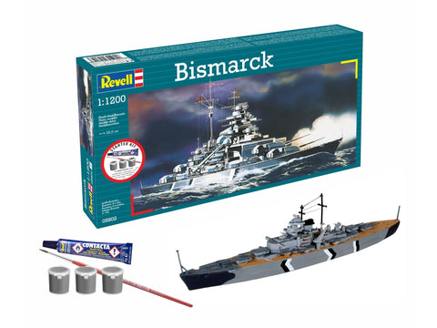 Revell Bismarck laivo modelio dovanų rinkinys 1:1200