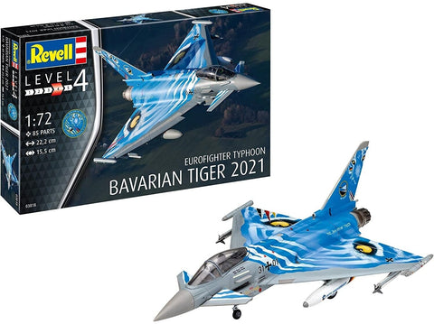 Revell Eurofighter Typhoon Bavarian Tigers 2021 1:72 plastikinis modelis