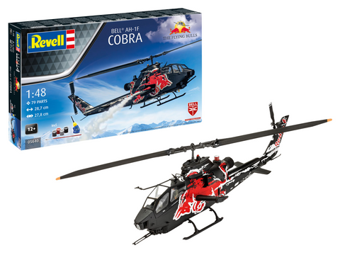 Revell Bell AH-1F Cobra The Flying Bulls 1/48 sraigtasparnio dovanų rinkinys