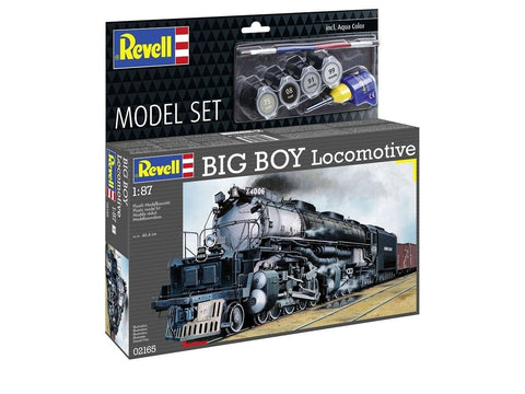 Revell Big Boy lokomotyvas 1/87 HO dovanų rinkinys su dažais ir klijais