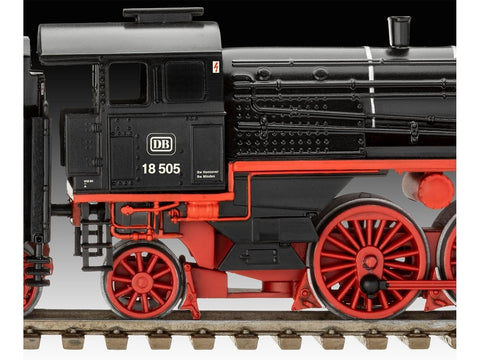 Revell BR 18 505 ekspreso garvežys su tenderiu, H0 1/87 dovanų rinkinys