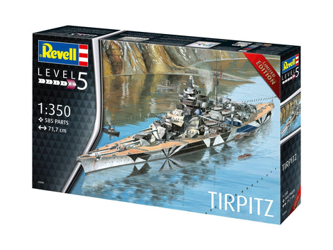 Revell Tirpitz vokiečių mūšio laivas 1/350 plastikinis modelis