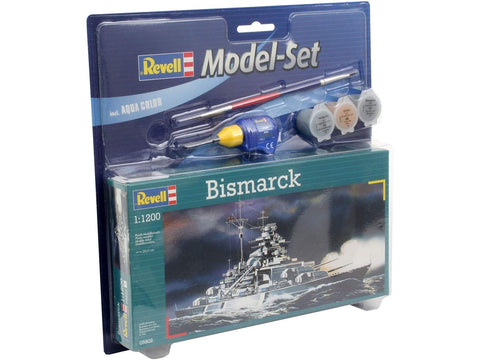 Revell Bismarck laivo modelis dovanų komplektas 1:1200 (65802)