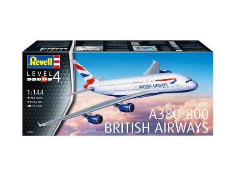 Revell Airbus A380-800 British Airways 1/144 plastikinis modelis