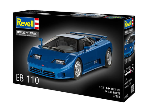 Revell Bugatti EB110 1/24 plastikinis automobilio surinkimo rinkinys