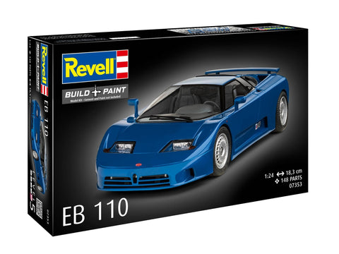 Revell Bugatti EB110 1/24 plastikinis automobilio surinkimo rinkinys