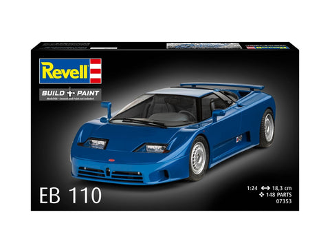 Revell Bugatti EB110 1/24 plastikinis automobilio surinkimo rinkinys