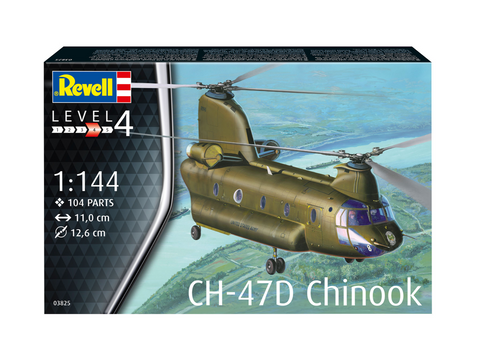 Revell CH-47D Chinook 1/144 – plastikinis sraigtasparnio modelis