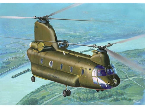 Revell CH-47D Chinook 1/144 dovanų rinkinys su dažais, klijais, teptuku