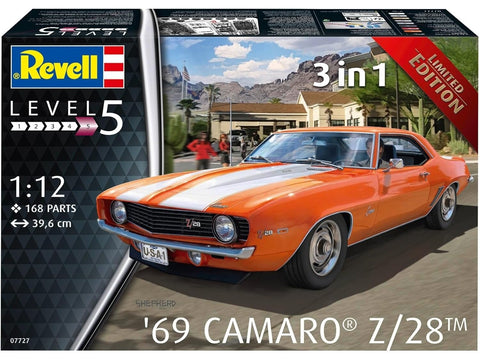 Revell 1969 Chevy Camaro Z28 1:12 surenkamas plastikinis modelis (07727)