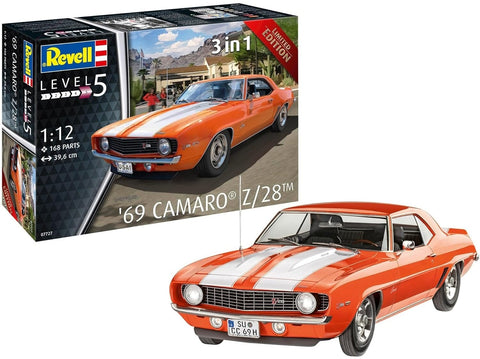 Revell 1969 Chevy Camaro Z28 1:12 surenkamas plastikinis modelis (07727)