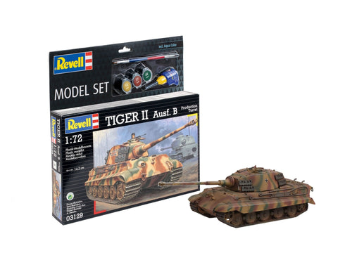 Revell Tiger II Ausf. B 1/72 tanko dovanų rinkinys su dažais, klijais