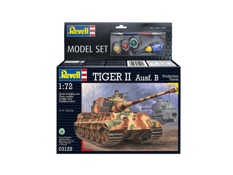 Revell Tiger II Ausf. B 1/72 tanko dovanų rinkinys su dažais, klijais