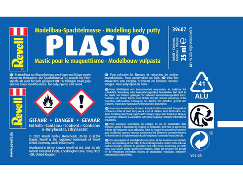 Revell Plasto modelių glaistas siūlėms ir įtrūkimams taisyti 25 g