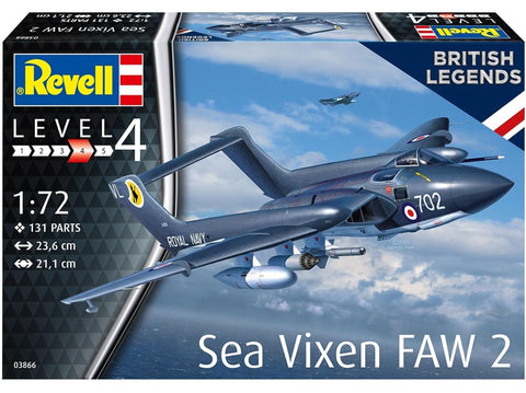 Revell de Havilland Sea Vixen FAW.2 70-mečio, 1/72 plastikinis modelis