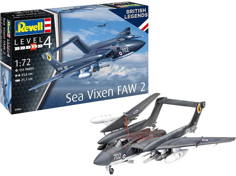Revell de Havilland Sea Vixen FAW.2 70-mečio, 1/72 plastikinis modelis