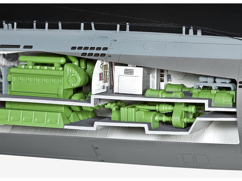 Revell Type XXI vokiečių povandeninis laivas 1/144 su interjeru