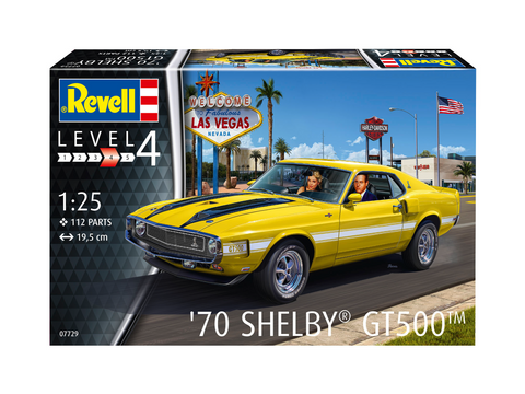 Revell Ford Mustang Shelby GT500 1970 1:25 surenkamas plastikinis modelis