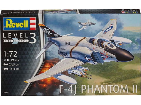 Revell McDonnell Douglas F-4J Phantom II 1/72 plastikinis surinkimo rinkinys