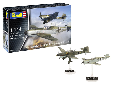 Revell Messerschmitt Bf 109E & Junkers Ju 87B Stuka 1/144 komplektas 03770