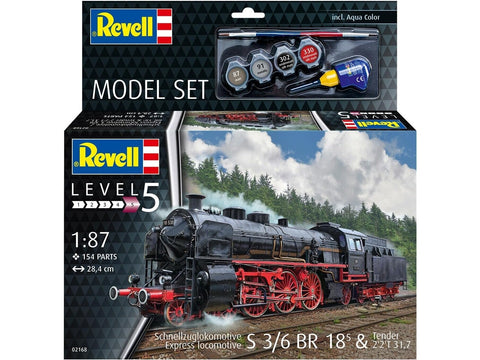 Revell garvežio S3/6 BR 18(5) su tenderiu dovanų rinkinys 1/87
