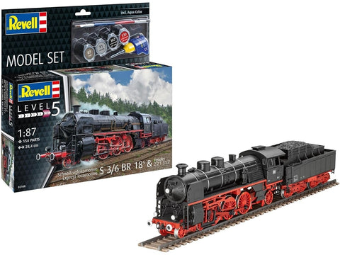 Revell garvežio S3/6 BR 18(5) su tenderiu dovanų rinkinys 1/87