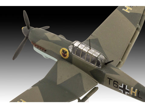 Revell Messerschmitt Bf 109E & Ju 87B Stuka dovanų rinkinys 1/144 su dažais