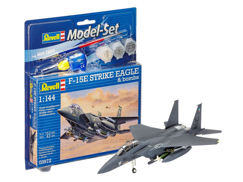Revell F-15E Strike Eagle 1/144 dovanų rinkinys su bombomis (63972)
