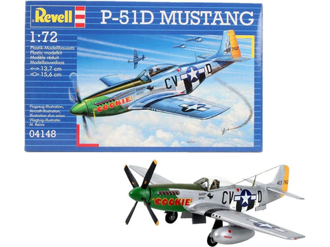 Karinis lėktuvo modelis P-51D Mustang 1/72, plastikinis rinkinys