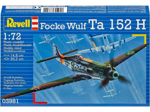 Revell Focke-Wulf Ta 152 H 1:72 plastikinis lėktuvo modelio rinkinys