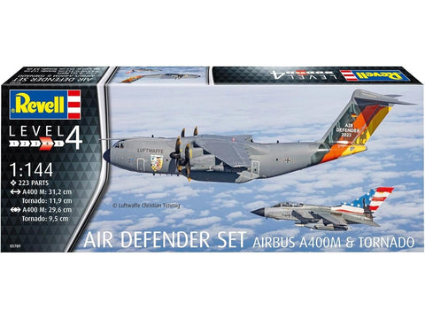 Revell A400M Atlas + Tornado IDS Air Defender 2023 1/144 plastikinis modelis