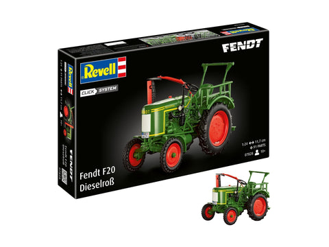 Revell Fendt F20 Dieselroß traktoriaus modelis 1/24 (Click System)