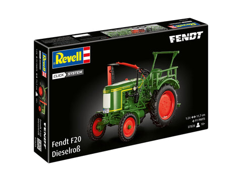 Revell Fendt F20 Dieselroß traktoriaus modelis 1/24 (Click System)