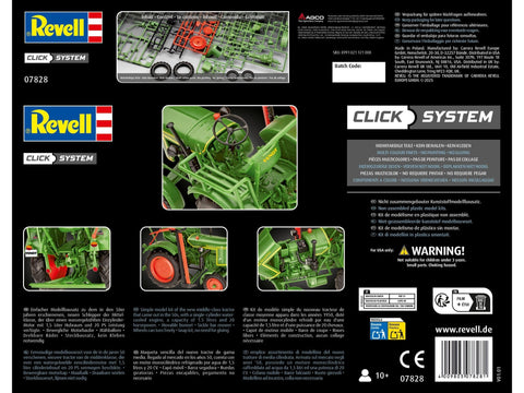 Revell Fendt F20 Dieselroß traktoriaus modelis 1/24 (Click System)